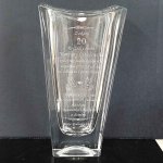 Kryształowy wazon z dedykacją dla babci Okinawa 25 cm – grawer z okazji rocznicy ślubu