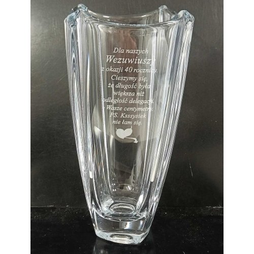 Wazon z Grawerem dla Pary COLOSSEUM 25 cm - personalizowany prezent na rocznicę