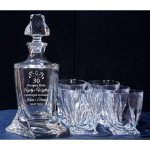 Kryształowy Zestaw do Whisky z Grawerem dla Pary - personalizowany prezent