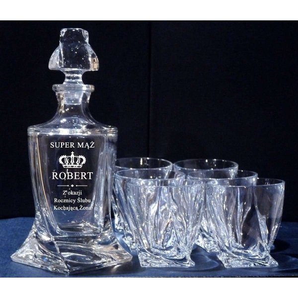 Zestaw do Whisky z Grawerem dla Męża - personalizowany prezent