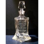 Karafka z Grawerem i Logo dla Firmy – Kryształowa do Whisky