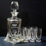 Zestaw do Nalewek z Grawerem dla Mamy – Kryształowy