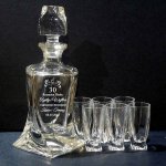 Zestaw do Nalewek z Grawerem dla Pary – Kryształowy