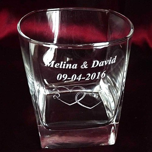 Zestaw do Whisky z Grawerem – Karafka Łamana 750 ml i 6 Szklanek z personalizacją