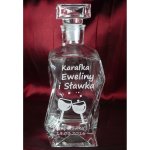 Zestaw do Whisky z Grawerem – Karafka Łamana 750 ml i 6 Szklanek - prezent dla pary na parapetówkę i jubileusz
