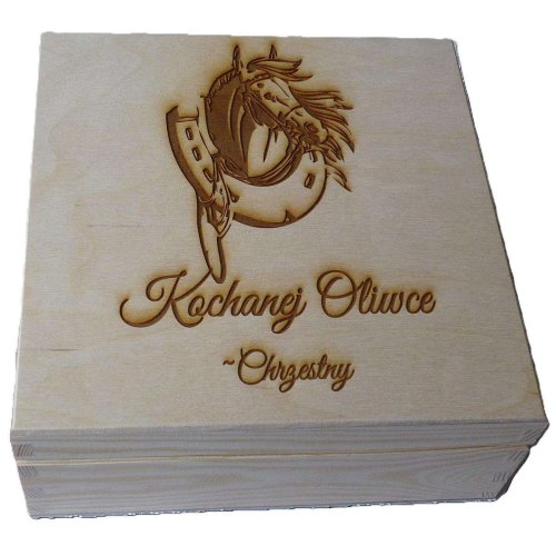 Herbaciarka z Grawerem – Drewniane Pudełko na Herbatę - personalizowany prezent z dedykacją