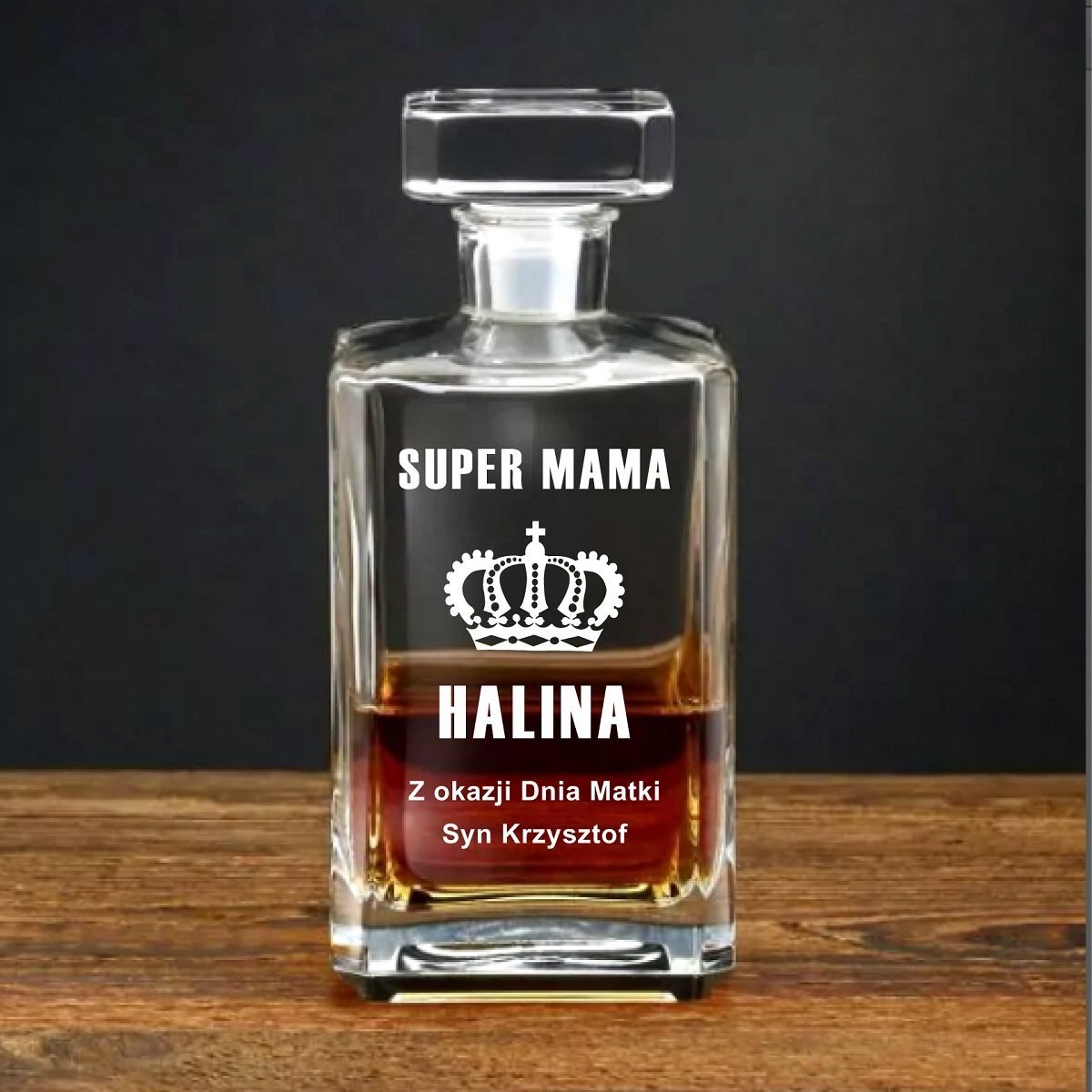 Karafka z Grawerem dla Mamy – Personalizowany Prezent