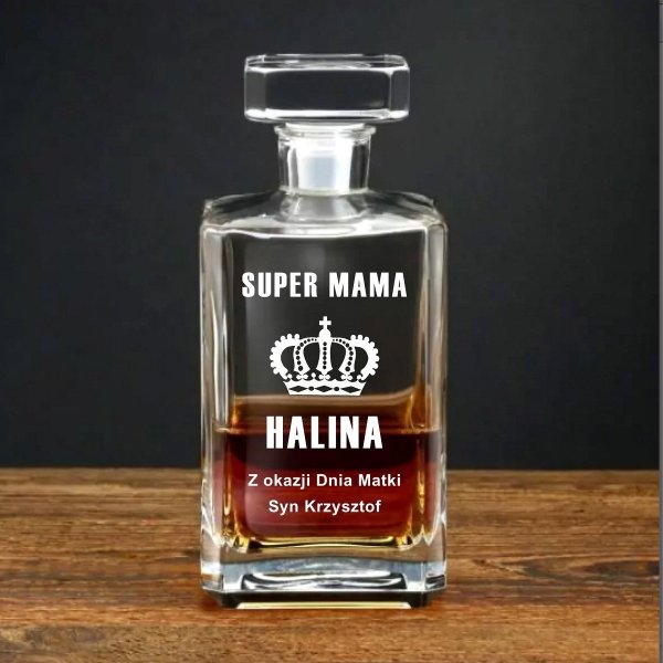 Karafka z Grawerem dla Mamy – Personalizowany Prezent