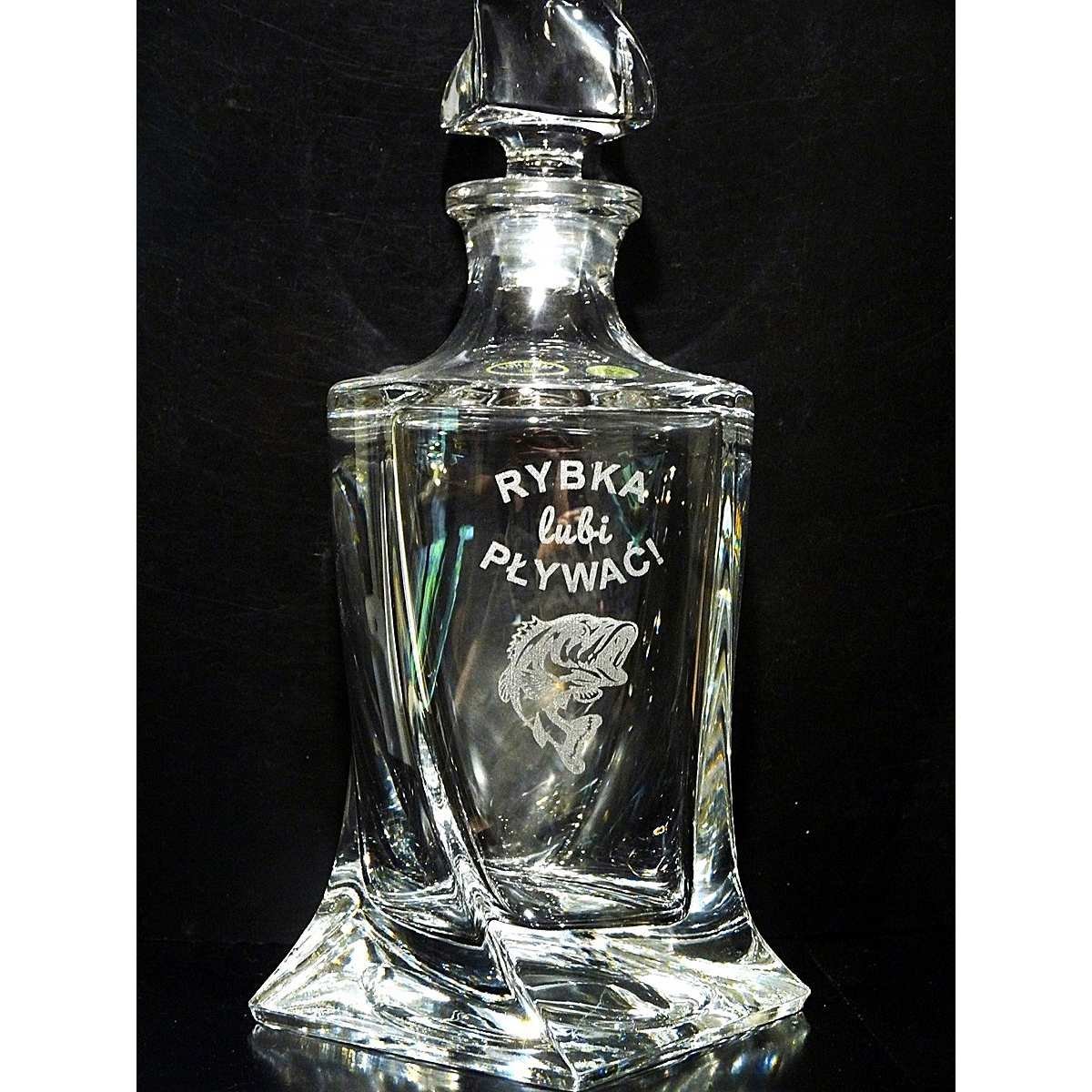 Zestaw do Whisky z Grawerem dla Wędkarza - prezent na urodziny, Dzień Ojca, jubileusz lub rocznicę