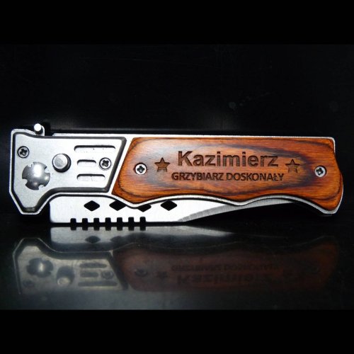 Scyzoryk z Grawerem - personalizowany prezent na imieniny, Święta i emeryturę