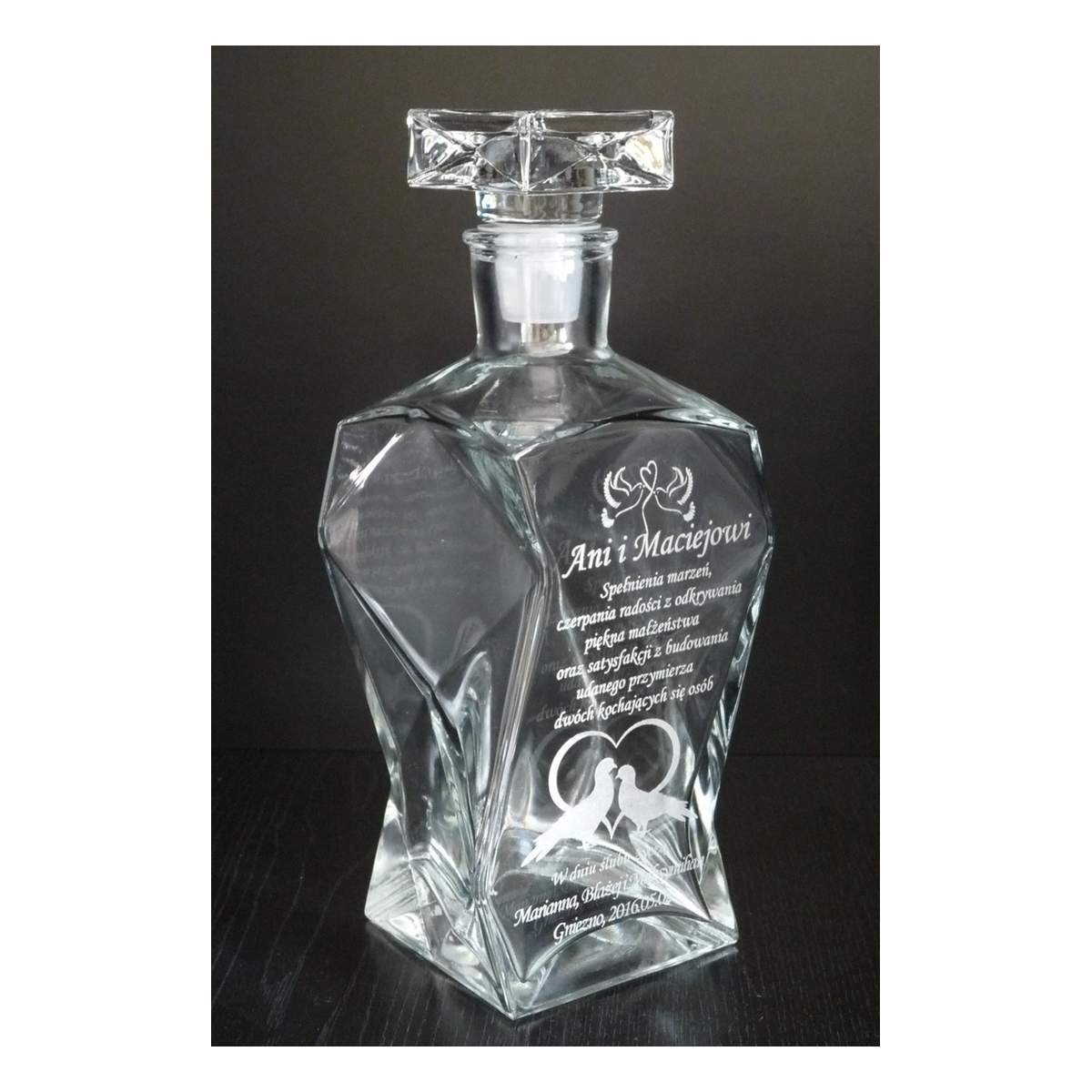 Karafka z Grawerem do Whisky i Nalewek – Łamana