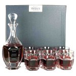 Zestaw do Whisky z Grawerem SAFARI – Karafka i 6 Szklanek