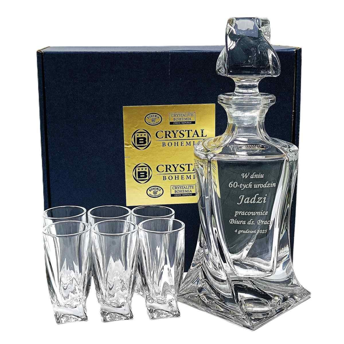 Zestaw do Nalewek z Grawerem QUADRO