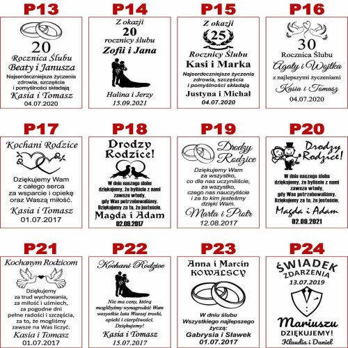 Lista projektów 2/3 na Karafkę z Grawerem dla Żony