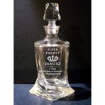 Karafka z Grawerem dla Emeryta – Kryształowa do Whisky i Nalewek