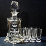 Zestaw do Nalewek z Grawerem dla Emeryta – kryształowy prezent na emeryturę