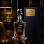 Karafka z Grawerem do Whisky i Nalewek QUADRO – Kryształowa