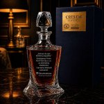 Karafka z Logo Firmy i Grawerem – Kryształowa do Whisky
