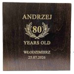Skrzynka z grawerem - element Zestawu do Whisky SAFARI BOX
