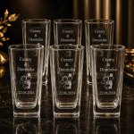 Szklanki do Drinków z Grawerem – Wysokie, Komplet 6 sztuk