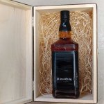 Drewniana Skrzynka na Whisky z Grawerem - widok w środku