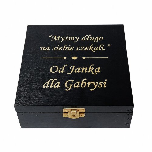 Drewniana Szkatułka z Grawerem i Dedykacją dla Niej
