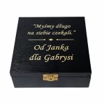 Drewniana Szkatułka z Grawerem i Dedykacją dla Niej