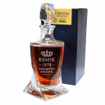 Kryształowa Karafka z Grawerem do Whisky - personalizowany prezent dla męża