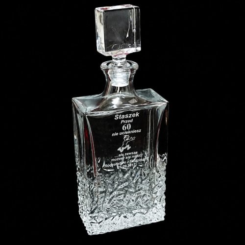 Karafka do Whisky z Grawerem na Urodziny - Bohemia Nicolette