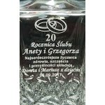 Grawer z okazji rocznicy ślubu na Karafce z Zestawu do Whisky Nicolette