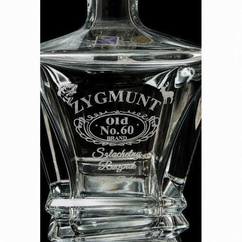 Karafka do whisky i nalewek ROCKY z grawerem na urodziny