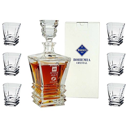 Zestaw do Whisky z Grawerem ROCKY - Personalizowany na Urodziny