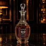 Kryształowa Karafka z Grawerem na Urodziny do Whisky, Wina i Nalewek SAFARI