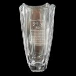 Wazon z grawerem COLOSSEUM 25 cm - prezent z kryształu na rocznicę ślubu