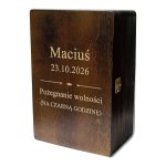 Skrzynka na Whisky z Grawerem na Wieczór Kawalerski