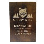 Drewniana Skrzynka na whisky z dedykacją dla Pracownika z okazji zakończenia pracy