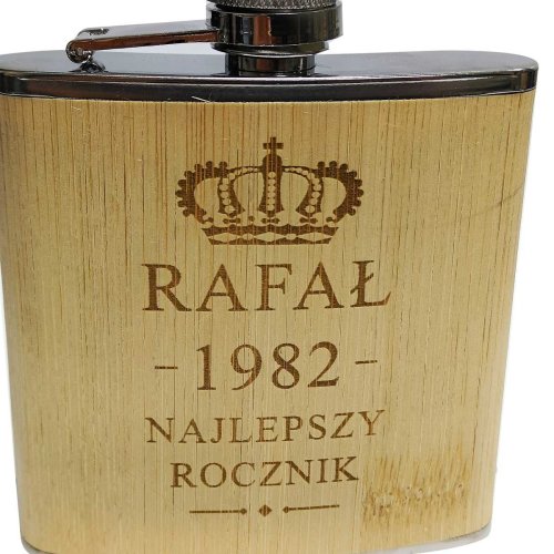 Piersiówka z grawerowaną dedykacją - LOUTH 175 ml