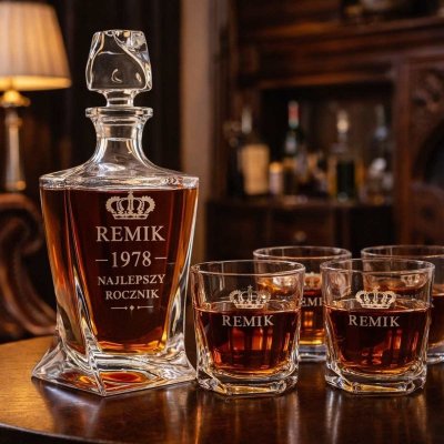 Karafki do Whisky z Grawerem – Kryształowe i Zestawy | 24h